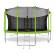 Батут Arland 16FT с внутренней страховочной сеткой и лестницей (Light green)