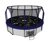 Батут UNIX line SUPREME GAME 14 ft (blue) Батут UNIX line SUPREME GAME 14 ft (blue)