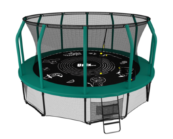 Батут UNIX line SUPREME GAME 16 ft (green)